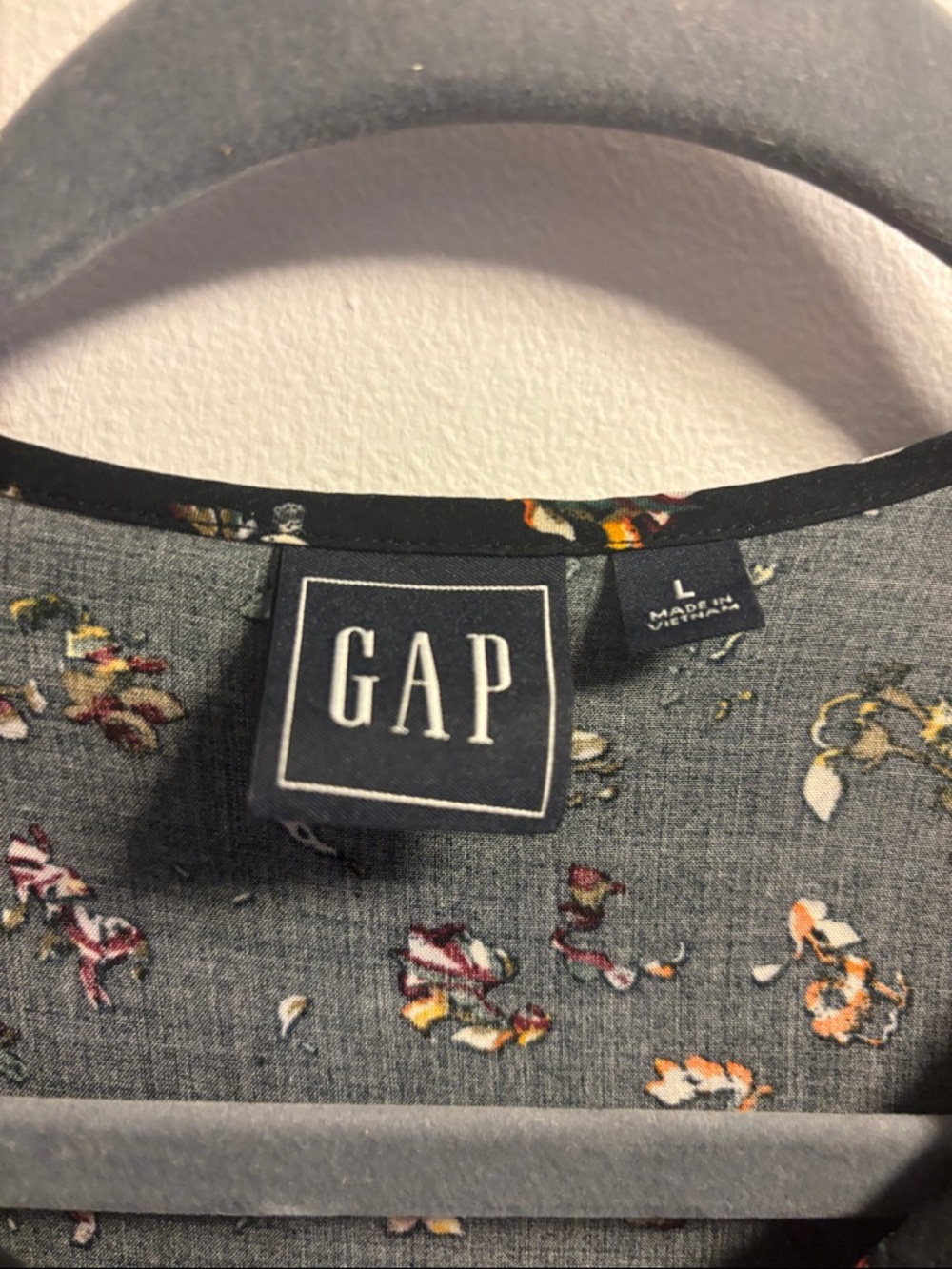 GAP Black Floral Mini Dress - Picture 2 of 5